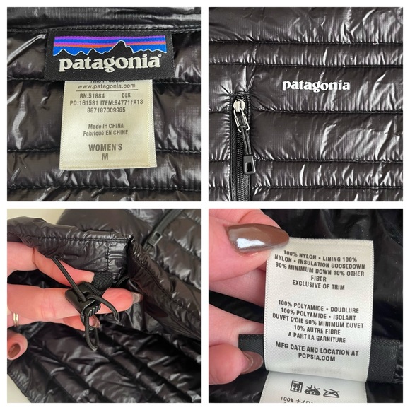 Patagonia Ultralight Down Puffer Hoody Jacket - Picture 10 of 10